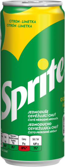 Sprite 24x330ml plech